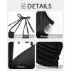 imageYonique Womens Halter Tankini Top No Bottom V Neck Swim Top Tummy Control Bathing Suit TopBlack