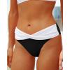 imageYonique Women Two Piece Bathing Suits Push Up Bikini Set Halter Swimsuit Vintage SwimwearBlack and White