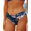 imageYonique Women Two Piece Bathing Suits Push Up Bikini Set Halter Swimsuit Vintage SwimwearDark Blue Flower