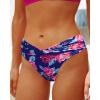 imageYonique Women Two Piece Bathing Suits Push Up Bikini Set Halter Swimsuit Vintage SwimwearPurple Flowers
