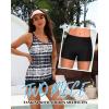 imageYonique 2 Piece Tankini Swimsuits for Women with Boy Shorts Athletic Swim Tank Top Bathing SuitsBlack