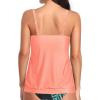 imageYonique Womens Blouson Tankini Top No Bottom Loose Fit Swim Top Modest Tank TopFlesh Pink