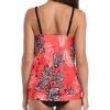 imageYonique Womens Blouson Tankini Top No Bottom Loose Fit Swim Top Modest Tank TopRed Floral