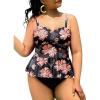 Black Orange Pink Floral