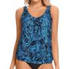 Blue Black Paisley