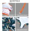 imageYonique Womens Plus Size Bikini High Waisted Swimsuits Two Piece Bathing Suits Tummy Control SwimwearOrange and Blue Print