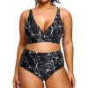 Black Marbling Print
