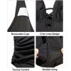 imageYonique Women Plus Size One Piece Swimsuit Tummy Control Bathing Suits Lace up Plunge SwimwearBlack
