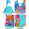 imageYonique Women Plus Size One Piece Swimsuit Tummy Control Bathing Suits Lace up Plunge SwimwearColorful Flowers