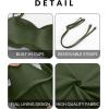 imageYonique Women Plus Size Two Piece Swimsuits High Waisted Bathing Suits Bandeau Bikini Tummy Control SwimwearGreen