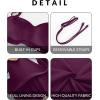 imageYonique Women Plus Size Two Piece Swimsuits High Waisted Bathing Suits Bandeau Bikini Tummy Control SwimwearPurple