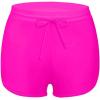 imageYonique Womens Swim Shorts Drawstring Swimsuit Bottoms Board Shorts Swim Bottoms Hot Pink XL