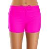imageYonique Womens Swim Shorts Drawstring Swimsuit Bottoms Board Shorts Swim Bottoms Hot Pink XL