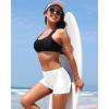 imageYonique Womens Swim Shorts Solid Tankini Bottoms Swimsuit BottomsAvailable in Plus03 White