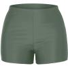 imageYonique Womens Swim Shorts Solid Tankini Bottoms Swimsuit BottomsAvailable in PlusArmy Green