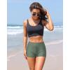 imageYonique Womens Swim Shorts Solid Tankini Bottoms Swimsuit BottomsAvailable in PlusArmy Green