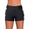 imageYonique Womens Swim Shorts Solid Tankini Bottoms Swimsuit BottomsAvailable in PlusBlack Plaid