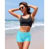imageYonique Womens Swim Shorts Solid Tankini Bottoms Swimsuit BottomsAvailable in PlusBlue Green