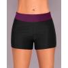 imageYonique Womens Swim Shorts Solid Tankini Bottoms Swimsuit BottomsAvailable in PlusPurple and Black