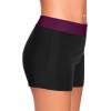 imageYonique Womens Swim Shorts Solid Tankini Bottoms Swimsuit BottomsAvailable in PlusPurple and Black