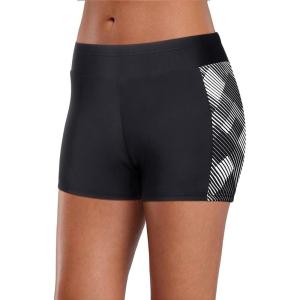 imageYonique Womens Swim Shorts Solid Tankini Bottoms Swimsuit BottomsAvailable in PlusBlack Plaid