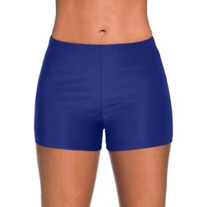 imageYonique Womens Swim Shorts Solid Tankini Bottoms Swimsuit BottomsAvailable in PlusDark Blue