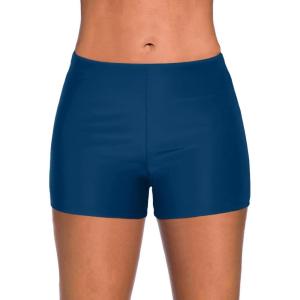 imageYonique Womens Swim Shorts Solid Tankini Bottoms Swimsuit BottomsAvailable in PlusPeacock Blue