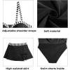 imageYonique Womens Underwire Tankini Swimsuits with Skirt Two Piece Bathing Suits Vintage Swimwear XSXXLArmy Green and Black