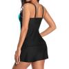 imageYonique Womens Underwire Tankini Swimsuits with Skirt Two Piece Bathing Suits Vintage Swimwear XSXXLLight Blue