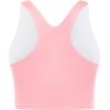 imageYonique Women Bikini Top Only Crop Swim Top Longline Swimsuit Tops High Neck Bathing Suit TopBaby Pink