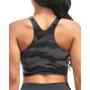 imageYonique Women Bikini Top Only Crop Swim Top Longline Swimsuit Tops High Neck Bathing Suit TopTiedye Camouflage