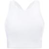 imageYonique Women Bikini Top Only Crop Swim Top Longline Swimsuit Tops High Neck Bathing Suit TopWhite
