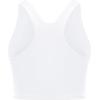 imageYonique Women Bikini Top Only Crop Swim Top Longline Swimsuit Tops High Neck Bathing Suit TopWhite