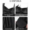 imageYonique Women Plus Size One Piece Swimsuits Tummy Control Bathing Suits Twist Front Ruched SwimwearBlack