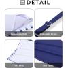 imageYonique 3 Piece Tankini Swimsuits for Women Swim Tank Top Bathing Suits with Boy Shorts and Bra Athletic SwimwearBlueWhite