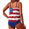 imageYonique Two Piece Blouson Tankini Swimsuits for Women Modest Bathing Suits Loose Fit SwimwearAmerican Flag