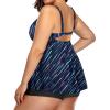 imageYonique Plus Size Tankini Swimsuits for Women Tankini with Shorts Two Piece Bathing Suits Flowy SwimwearBlue Galaxy