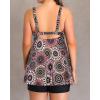 imageYonique Plus Size Tankini Swimsuits for Women Tankini with Shorts Two Piece Bathing Suits Flowy SwimwearBrown Mandala