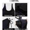 imageYonique Tankini Swimsuits for Women Blouson Swim Tops with Bikini Bottoms Athletic Two Piece Bathing Suits Double Up SwimwearBlack