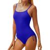 imageYonique One Piece Swimsuits for Women Tummy Control Bathing Suits Cute SwimwearRoyal Blue