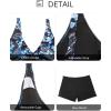 imageYonique Two Piece Plus Size Tankini Swimsuits for Women Flowy Bathing Suits with Shorts Tummy Control SwimwearBlue Paisley