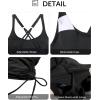 imageYonique Womens Blouson Tankini Swimsuits Two Piece Strappy Bathing Suit Tops with Shorts Criss Cross SwimwearLeopard