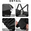 imageYonique Women Plus Size One Piece Swimsuits Tummy Control Bathing Suits Vintage SwimwearBlack