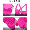 imageYonique Women Plus Size One Piece Swimsuits Tummy Control Bathing Suits Vintage SwimwearHot Pink