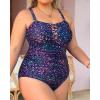 imageYonique Women Plus Size One Piece Swimsuits Tummy Control Bathing Suits Vintage SwimwearStar