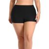 imageYonique Plus Size Tankini Swimsuits for Women Blouson Tankini Tops with Swim Shorts Two Piece Bathing SuitsBlue Green Leaf