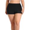 imageYonique Plus Size Tankini Swimsuits for Women Blouson Tankini Tops with Swim Shorts Two Piece Bathing SuitsBlue Stripe