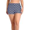 imageYonique Plus Size Tankini Swimsuits for Women Blouson Tankini Tops with Swim Shorts Two Piece Bathing SuitsNavy Blue Geometry