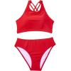 imageYonique Sporty Bikini Athletic Bikini Swimsuit for Women Two Piece Bathing Suit for Teen Juniors High Neck Swimwear