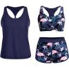 Blue & Flamingo